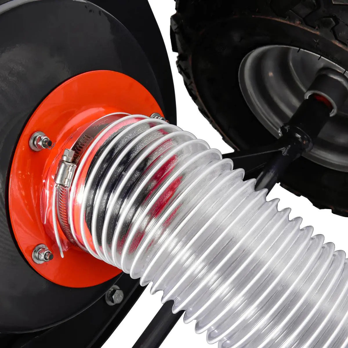 TMG Industrial 3-in-1 3” Wood Chipper, Shredder & Vacuum, ATV Tow-Behind, 7 HP Kohler Engine, 6