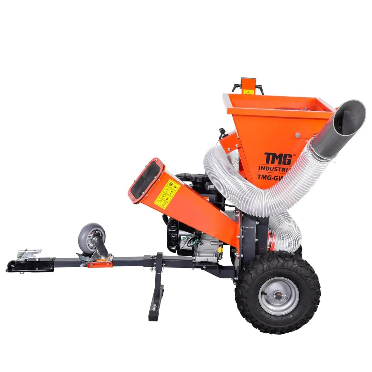 TMG Industrial 3-in-1 3” Wood Chipper, Shredder & Vacuum, ATV Tow-Behind, 7 HP Kohler Engine, 6