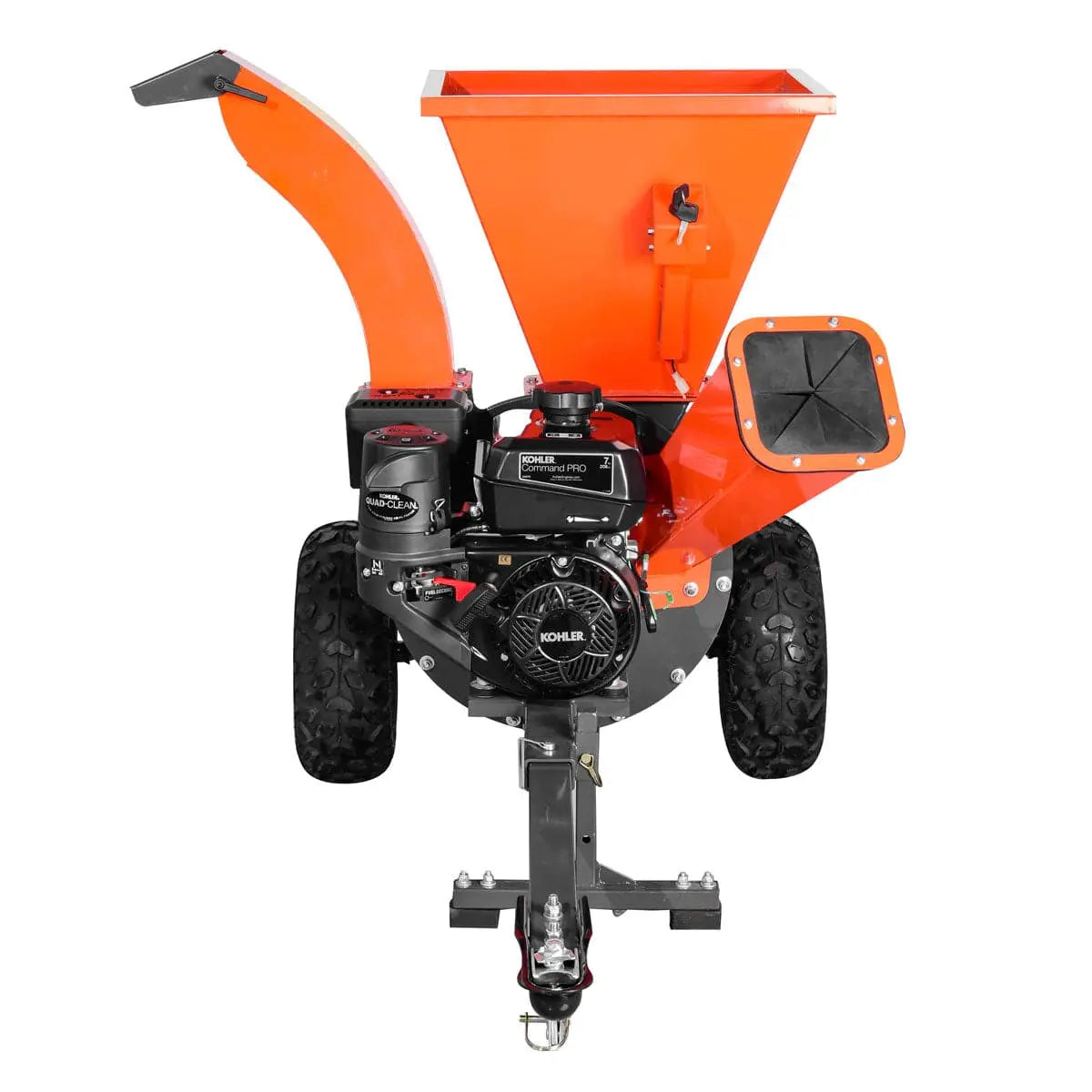 TMG Industrial 3-in-1 3” Wood Chipper, Shredder & Vacuum, ATV Tow-Behind, 7 HP Kohler Engine, 6