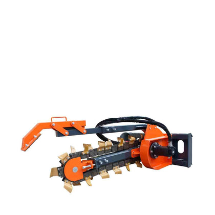 36" Skid Steer Trencher, 19" Auger Discharge, Boom & Crumber Assembly, Earth Tungsten Teeth, TMG-SDT36 (Discontinued, No Longer Available)