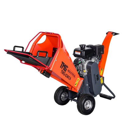 TMG Heavy Series™ 4" Wood Chipper Powered by 7 HP Kohler Command Engine, 6'' Reversible Blades, Dual Belt Drive, TMG-GWC4