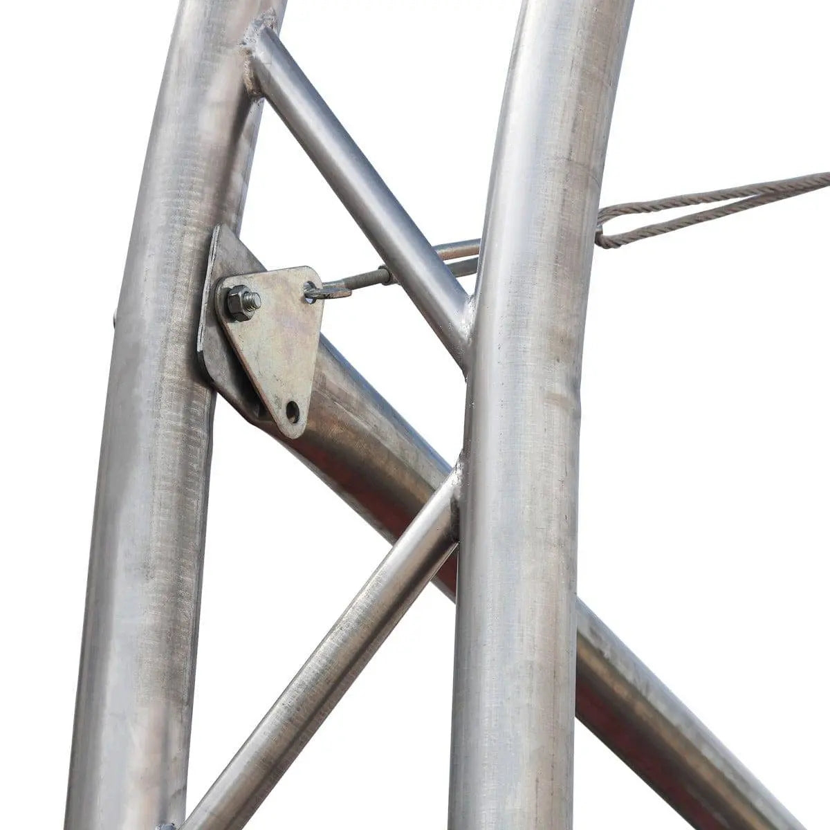 TMG Industrial 40' x 40' Dual Truss Container Shelter with Heavy Duty 21 oz PVC Cover, Fully Enclosed front and back endwalls, TMG-DT4041CG