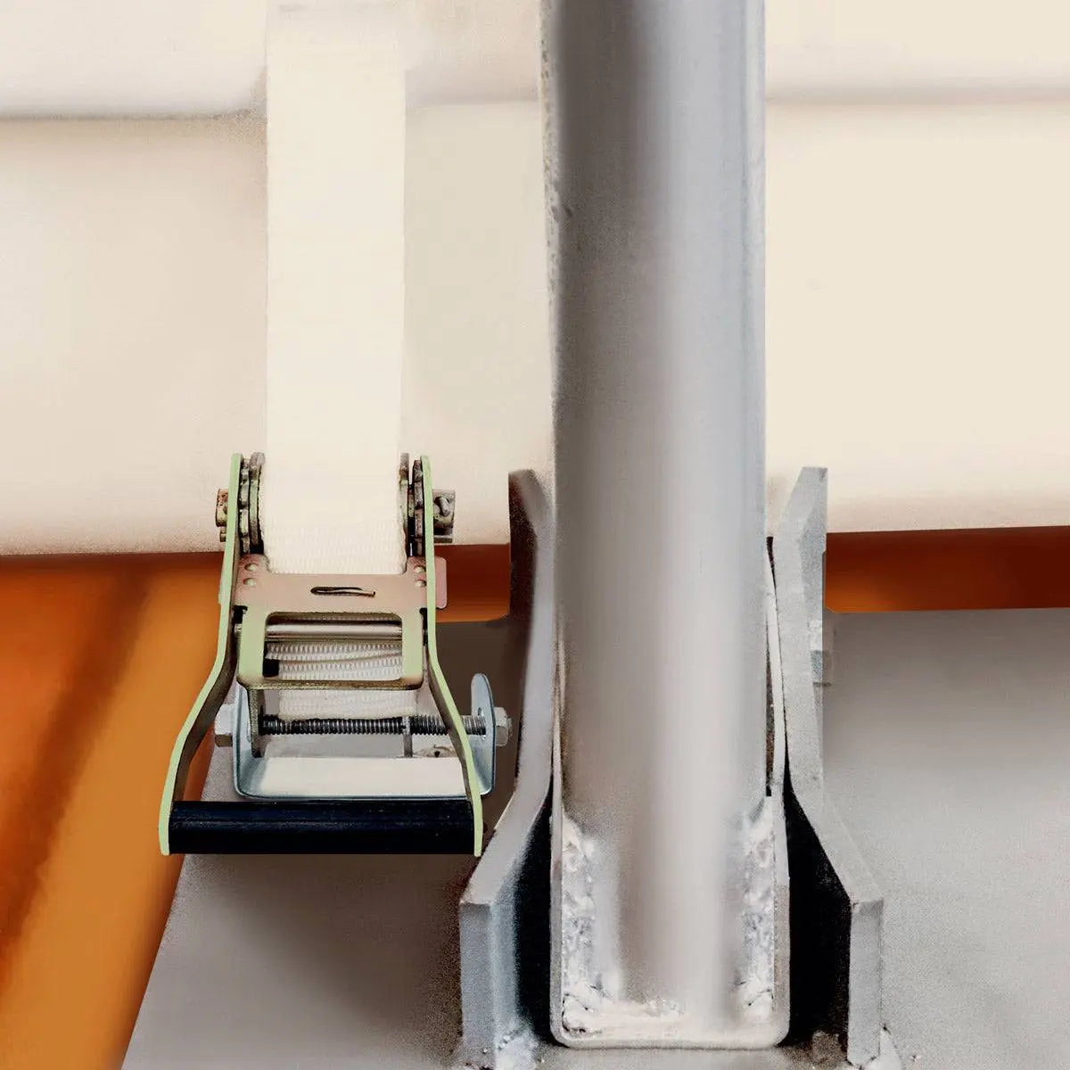 TMG Industrial 40' x 40' Dual Truss Container Shelter with Heavy Duty 21 oz PVC Cover, Fully Enclosed front and back endwalls, TMG-DT4041CG