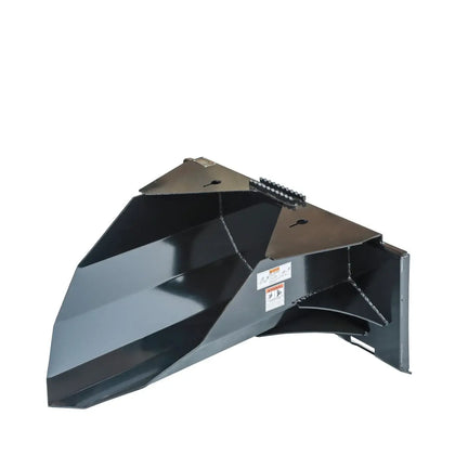 TMG Industrial 42" Heavy Duty Skid Steer Tree Scoop, capacité de 1500 lb, fente de chaîne, ouverture de la bouche de 30", bord de coupe très abrasif, TMG-TS42