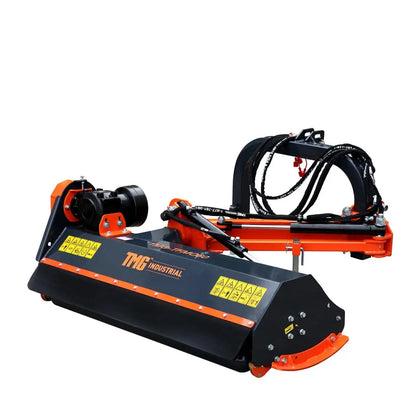 57" Ditch Bank Flail Mower, Offset Verge & Slope Cutter for Tractors 30-60 HP TMG-TFMO60