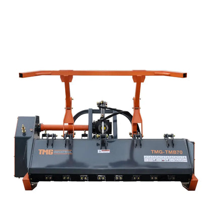 TMG Industrial 70" Broyeur forestier à 3 points avec attelage à 3 points, raccordement de catégorie 2, entraînement par prise de force, arbre de transmission inclus, 70-110 HP, TMG-TMB70