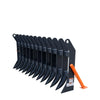 TMG Industrial 72" Skid Steer Root Debris Rake Attachment, Support universel, Espacement des dents de 6", 30-50 HP Skid Steers, TMG-SDR72