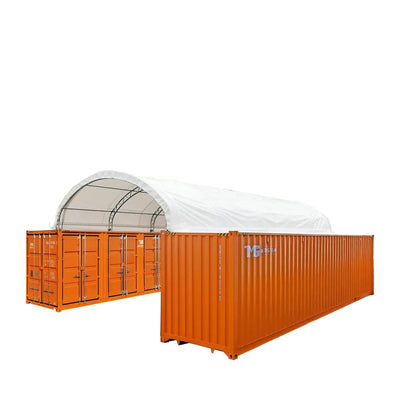 TMG Industrial Pro Series 20' x 40' Dual Truss Container Shelter with Heavy Duty 17 oz PVC Cover, TMG-DT2041CV (Previously DT2040CV)