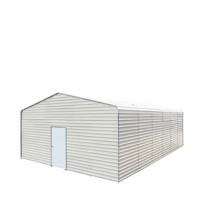 TMG Industrial Steel Carport Add-On Package Kit, Front Wall w/Roll Up Doors & Back Wall, TMG-CP2000-RD110 (Not available for online purchase)