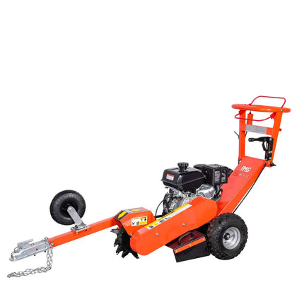 Broyeur de souches TMG industriel derrière Kohler, barre de remorquage ATV/UTV, 12 dents en carbure, capacité de coupe de 61 cm, moteur à essence 14 HP, TMG-GSG12