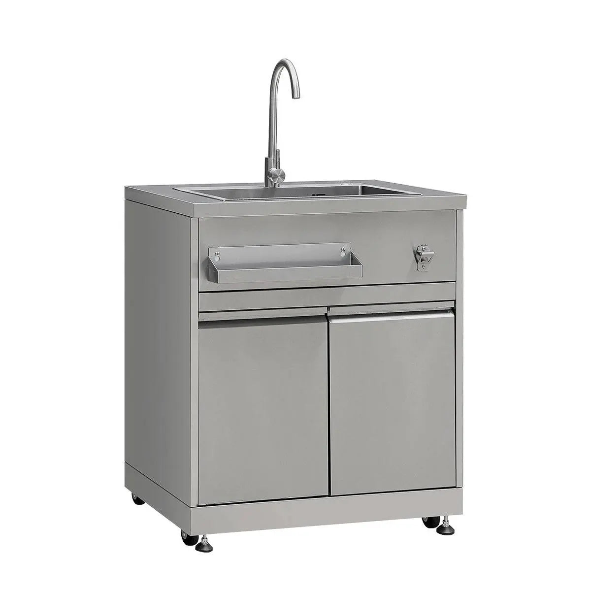 TMG Thor Outdoor Kitchen Cabinet Set, Stainless BBQ Cooking Station