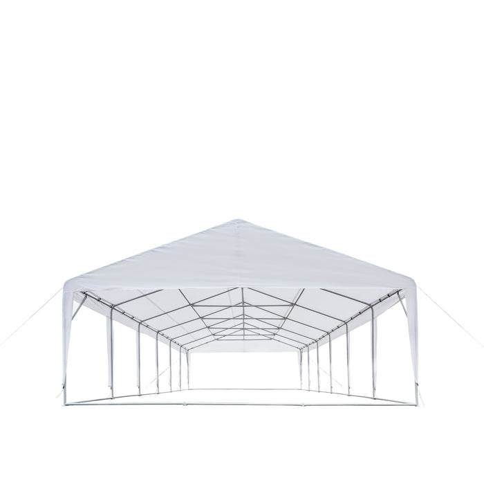 TMG Industrial 20' x 40' Tente de fête extérieure robuste, 11 oz PE Cover, 6'6" Overhead, 10' Peak Ceiling, TMG-PT2040A