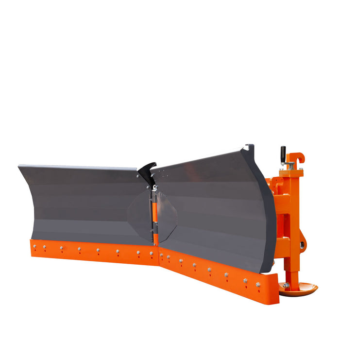 TMG Industrial 8-½’ U/V Angle Blade Snowplow, Metal Edges, 6 Positions, Accumulator & Solenoid Valve, Quick-Change Lugging, 40-90 HP Tractors, TMG-SP08X