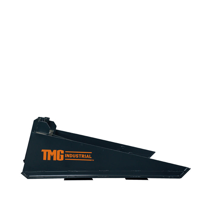 TMG Industrial 72" Skid Steer Road Grader, butées de godet avec trous de manille, bords de coupe avant/arrière, nivellement, épandage et nivellement, TMG-SRG72