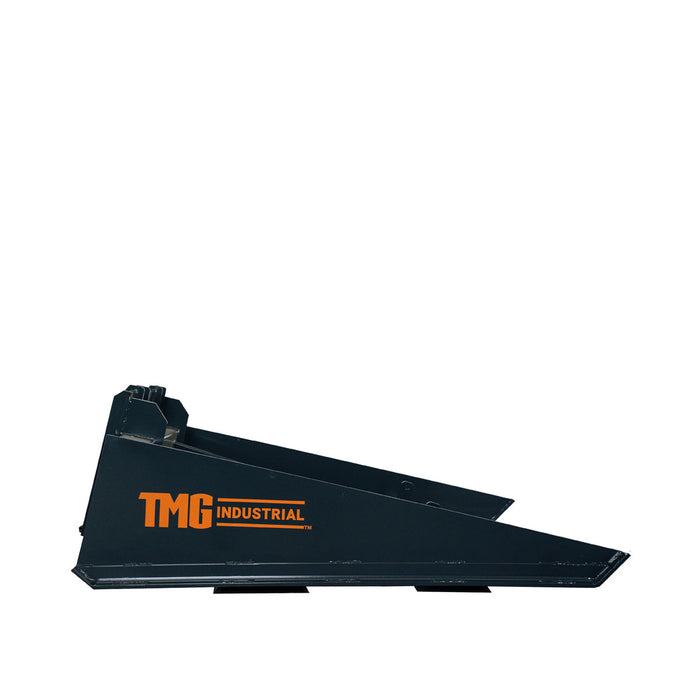 TMG Industrial 84" Skid Steer Road Grader, butées de godet avec trous de manille, bords de coupe avant/arrière, nivellement, épandage et nivellement, TMG-SRG84