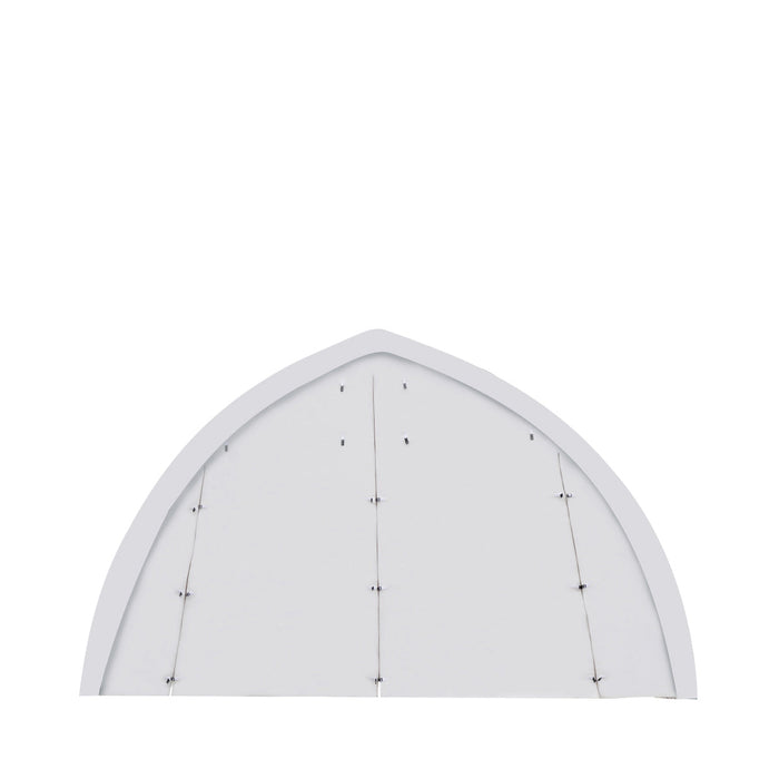 <tc>TMG Industrial Abri de rangement au plafond en forme d'arche de 20' x 30' avec housse en PVC robuste de 17 oz et portes traversantes, TMG-ST2031PV (précédemment ST2030PV)</tc>