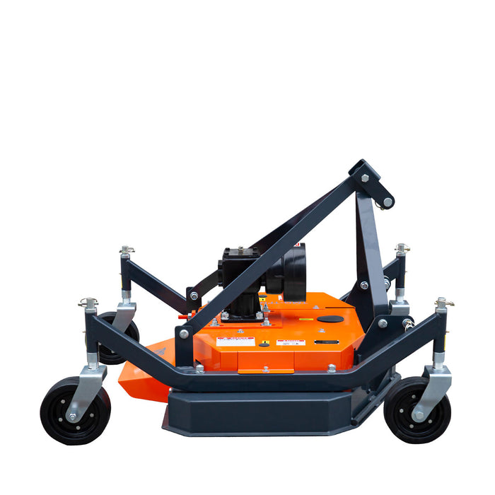 TMG Industrial 48’’ Tow-Behind 3-Point Hitch Finish Mower, 18-30 HP Compact Tractor, PTO Drive Shaft Included, TMG-TFN48