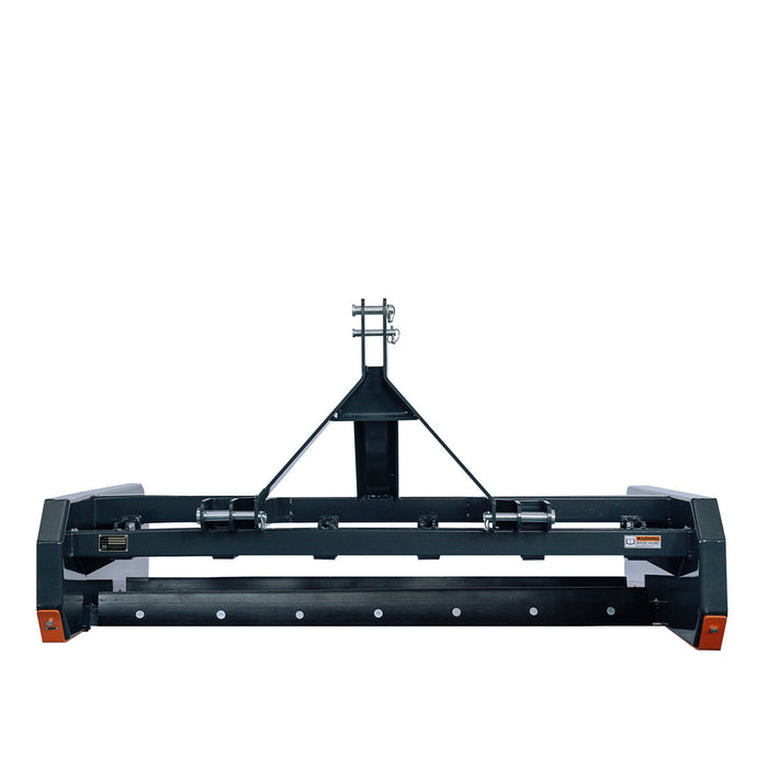 TMG Industrial 72” Tractor Land Leveler, 3-Point Hitch, 70” Grading Width, Adjustable Depth, Double Edge Blades, Category 1 & 2, TMG-TLL72