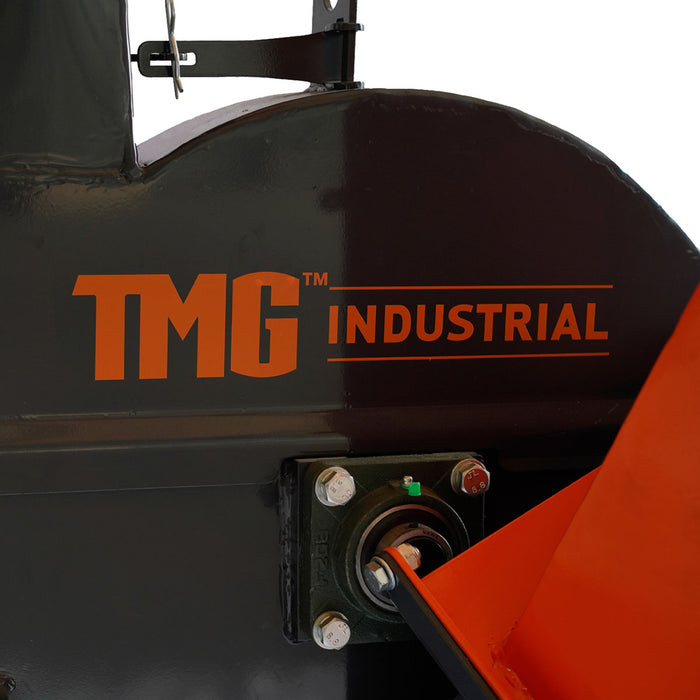 TMG Industrial 4" Skid Steer Wood Chipper, Gravity-Fed, Universal Skid Steer Mount, TMG-WC42S